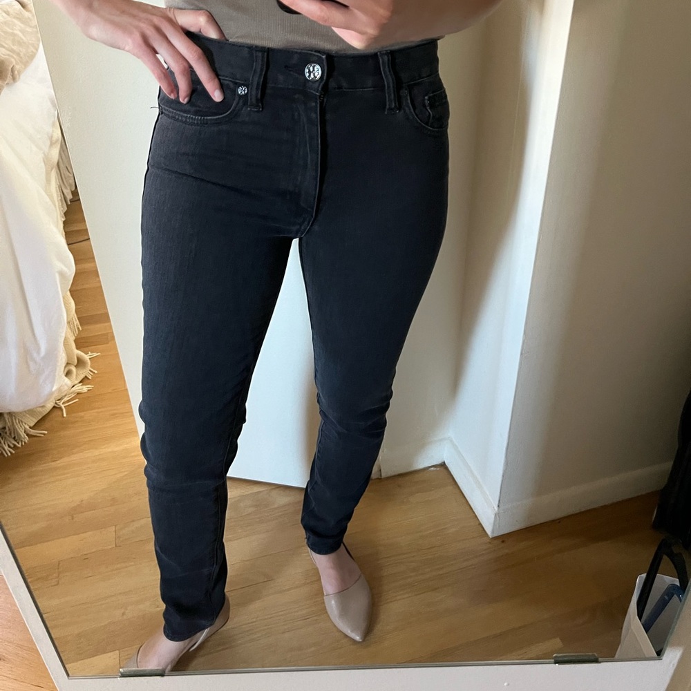 Tory Burch black stonewash jeans